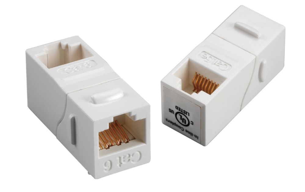 Angled - 3013AJUQF Unshielded 90° Keystone Coupler